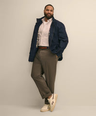 Men Big & Tall Bomber Jacket in Cotton Blend | Brooks Brothers US