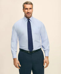 Shirts Big & Tall Stretch Dress Shirt, Non-Iron Pinpoint Spread Collar | Brooks Brothers Gift
