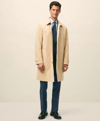 Men Bonded Cotton Top Coat with Removable Liner in Black Watch | Brooks Brothers On sale