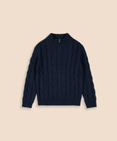 Boys Boys Cotton Cable Knit Quarter-Zip Sweater | Brooks Brothers On sale