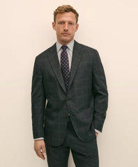 Sale Brooks Brothers Explorer Collection Classic Fit Wool Windowpane Suit Jacket
