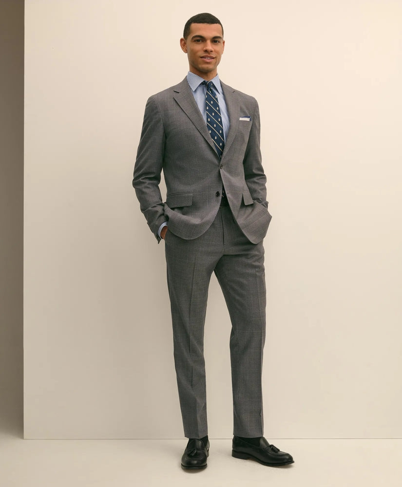 Sale Brooks Brothers Explorer Collection Slim Fit Wool Overcheck Suit Pants | Brooks Brothers