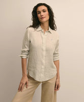 Shirts Classic Fit Linen Stripe Shirt | Brooks Brothers For sale