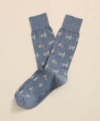 Men Cotton-Blend Dalmatian Socks | Brooks Brothers Online