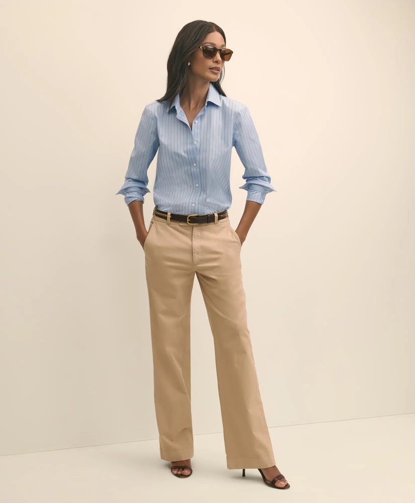 Women Cotton Blend Relaxed Chino Pants | Brooks Brothers Near me