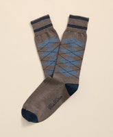 Men Cotton-Blend Tipped Argyle Socks | Brooks Brothers On sale