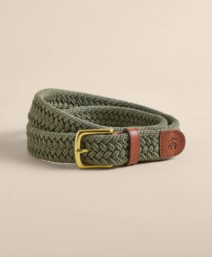 Men Cotton Braided Belt | Brooks Brothers Outlet