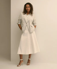 Women Cotton Sateen A-Line Skirt