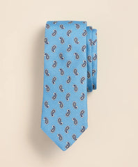 Men Cotton-Silk Foulard Tie | Brooks Brothers For sale