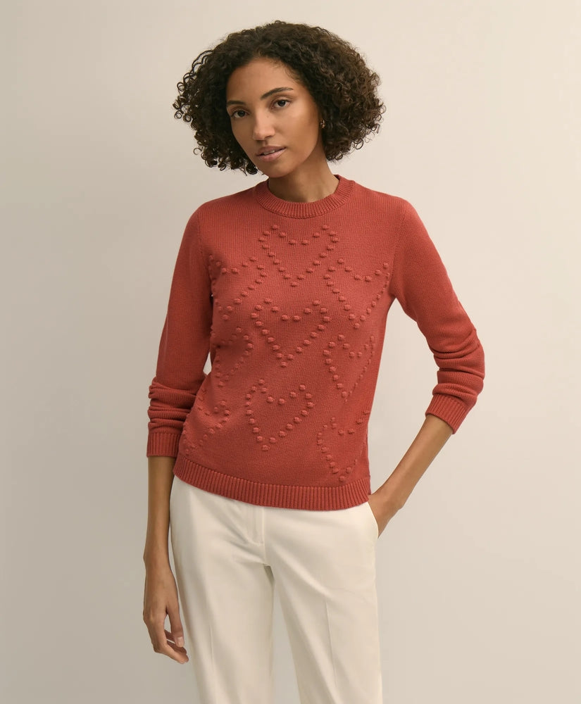 Sale Cotton Textured-Heart Sweater | Brooks Brothers