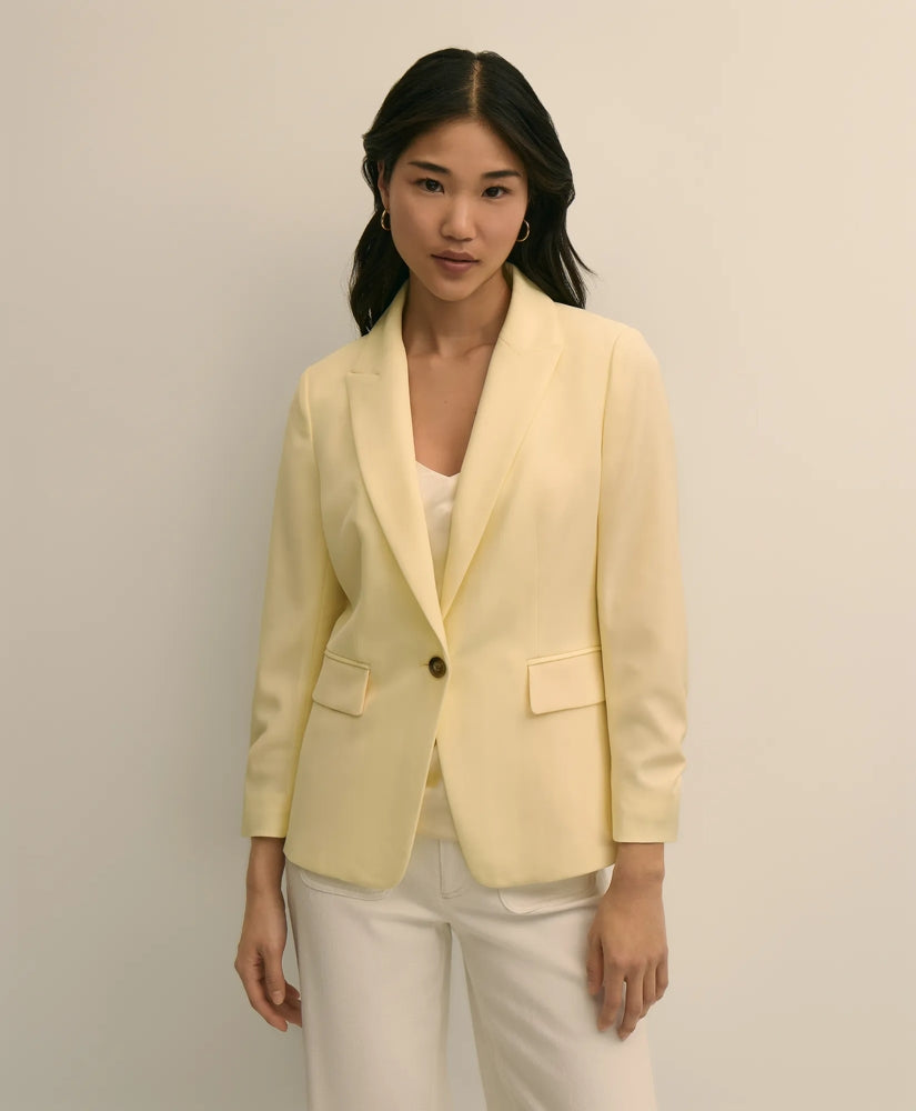 Women Crepe Ruched-Sleeve Jacket | Brooks Brothers For sale