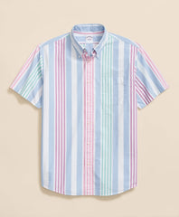 Sale Friday Shirt, Short-Sleeve Poplin Awning Stripe