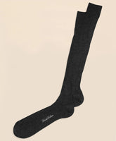 Men Merino Wool Ribbed Over-the-Calf Socks | Brooks Brothers Online