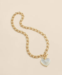 Women Necklace with Mother-Of-Pearl Heart Pendant | Brooks Brothers For sale