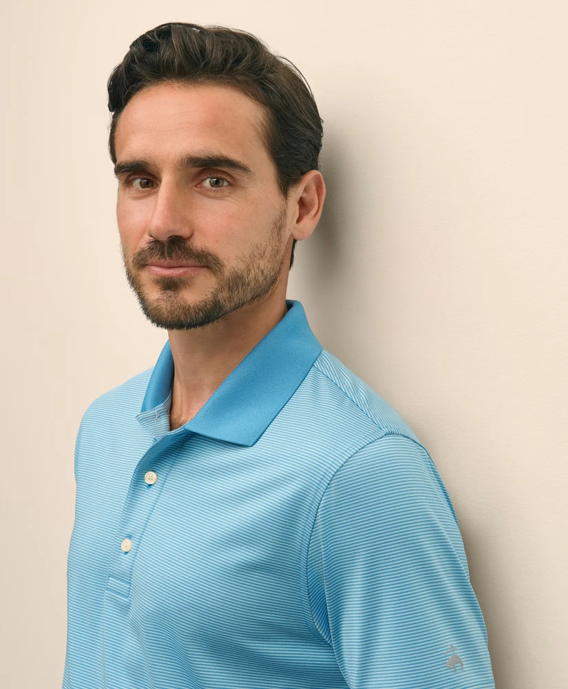 Sale Performance Series Micro Stripe Jersey Polo Shirt | Brooks Brothers Gift
