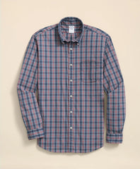 Sale Performance Series Stretch Polo Button-Down Collar, Tartan Sport Shirt | Brooks Brothers