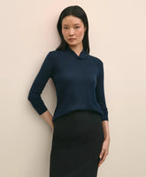 Sale Silk Cashmere Twist Neck Sweater | Brooks Brothers Discount