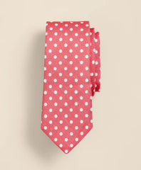 Men Linen-Silk Dot Tie | Brooks Brothers On sale