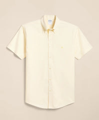 Men Stretch Non-Iron Cotton-Oxford Polo Button-Down Short-Sleeve Sport Shirt | Brooks Brothers On sale