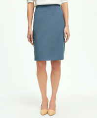 Women The Essentials Brooks Brothers Stretch Wool Pencil Skirt | Brooks Brothers Outlet