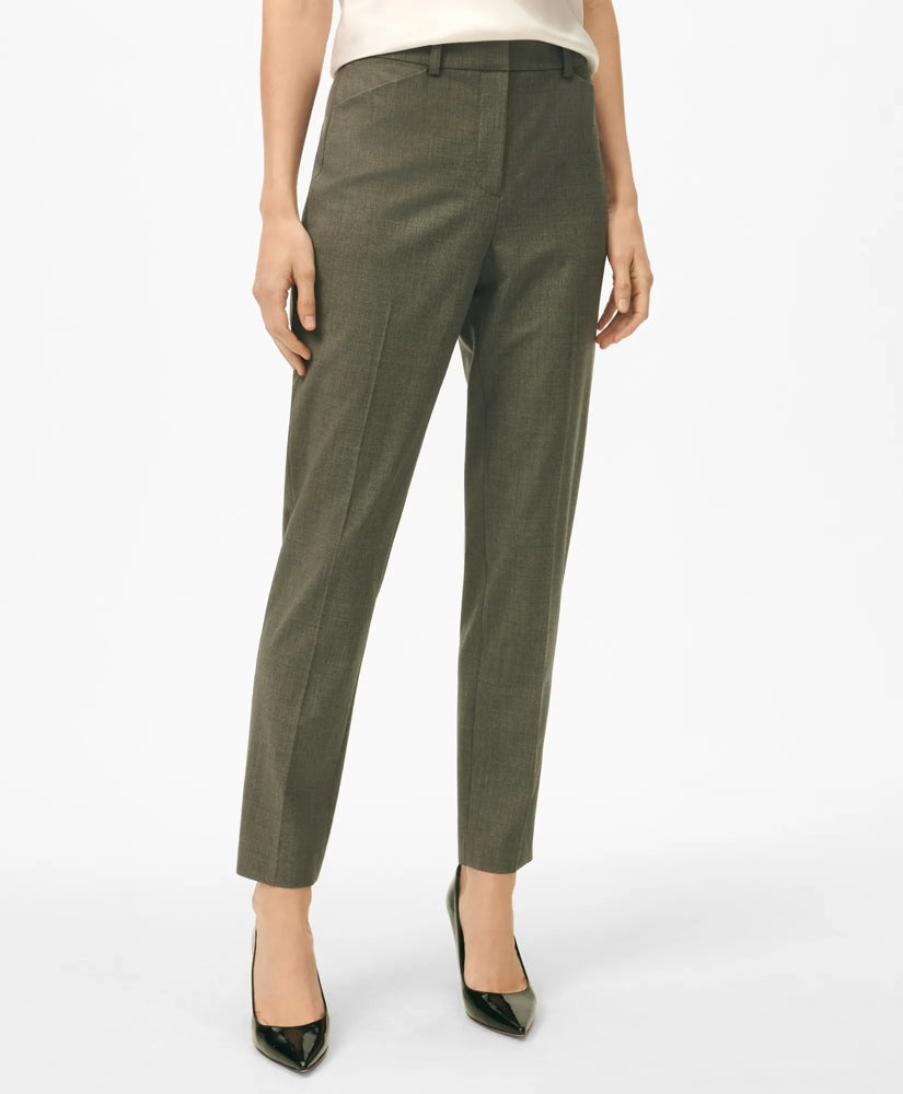 Sale The Essentials Brooks Brothers Stretch Wool Slim Crop Pants | Brooks Brothers