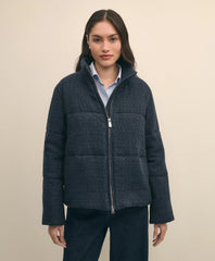 Sale Tweed Short Puffer Jacket | Brooks Brothers Gift