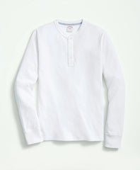 Sale Cotton Henley Long-Sleeve T-Shirt | Brooks Brothers Outlet