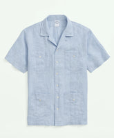 Shirts Irish Linen Short Sleeve Guayabera Shirt | Brooks Brothers Discount