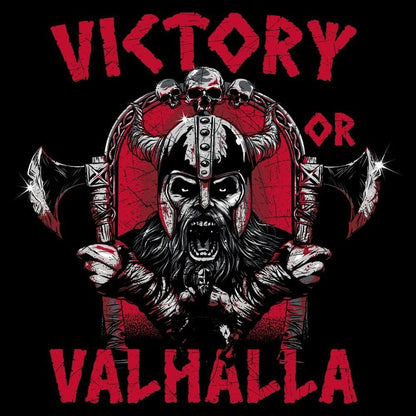 Grunt Style Victory Or Valhalla T-Shirt - Black