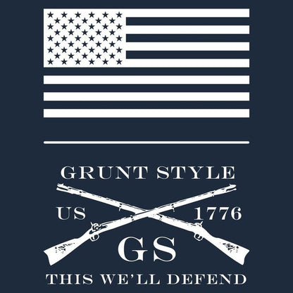 Grunt Style Women's Even Divided Boyfriend Fit T-Shirt - Midnight Navy