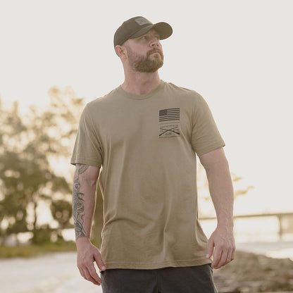 Grunt Style Basic Stacked Logo T-Shirt - Combat Green