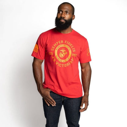 Grunt Style USMC - Toward Victory T-Shirt - Red