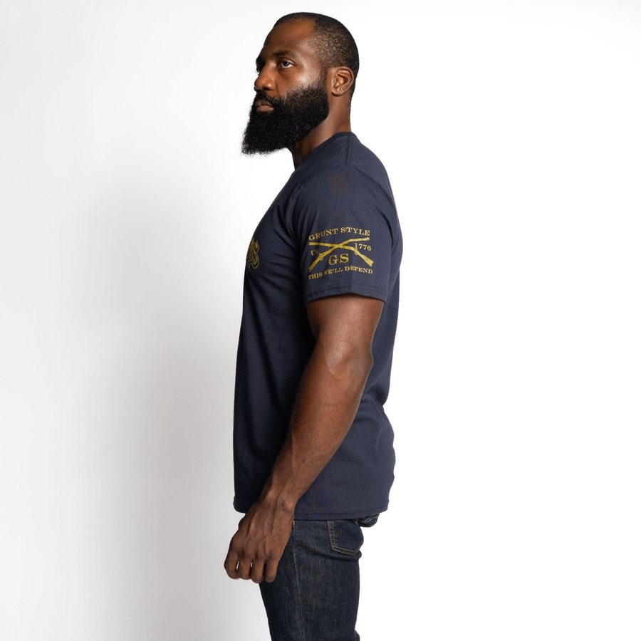 Grunt Style USMC - The Few. The Proud T-Shirt - Navy