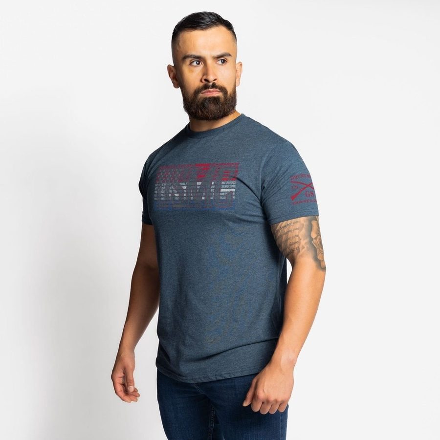 Grunt Style USMC - Through The Ages T-Shirt - Navy