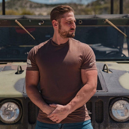 Grunt Style Basic T-Shirt - Heather Brown