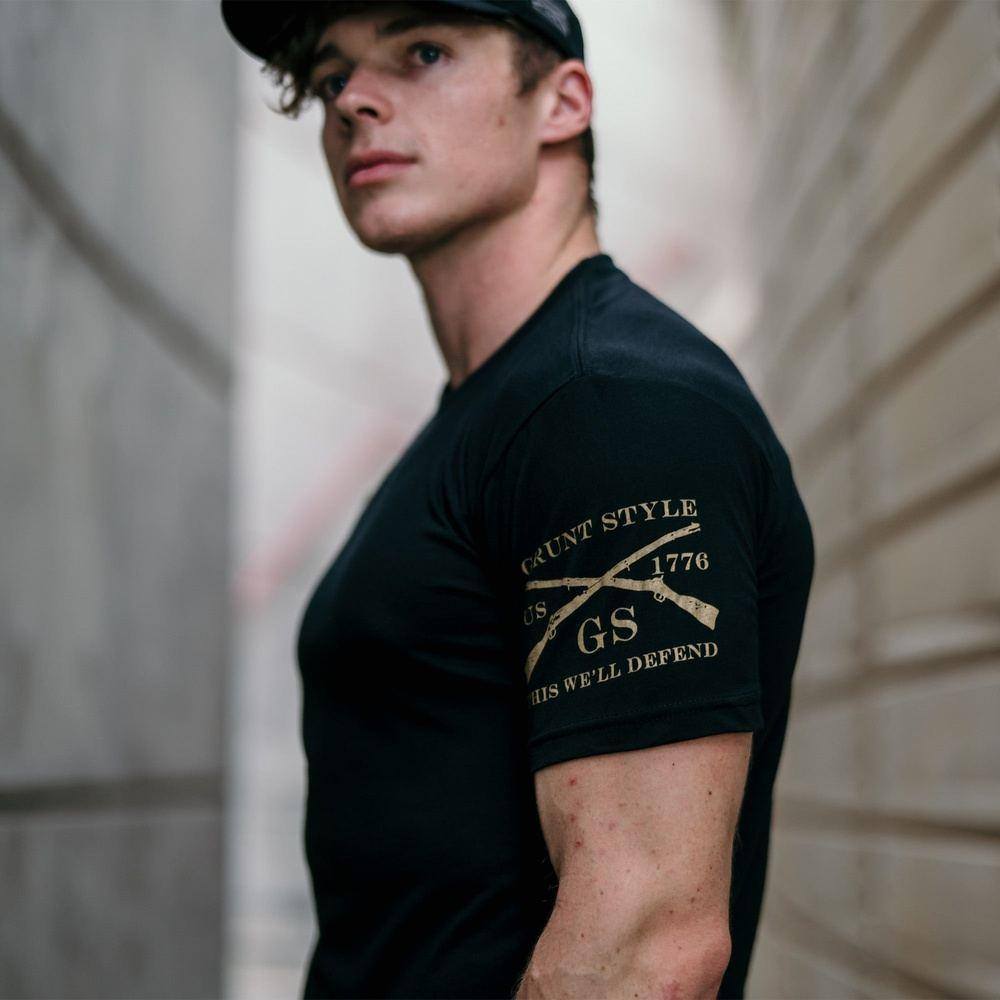 Grunt Style Men's Basic Tees | Black Basic Crew T-Shirt