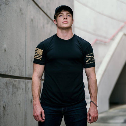 Grunt Style Men's Basic Tees | Black Basic Crew T-Shirt