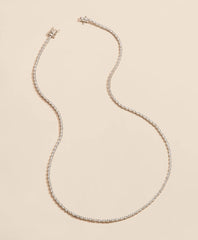 Women 5 CT. Lab-Grown Diamond 14k White Gold Tennis Necklace