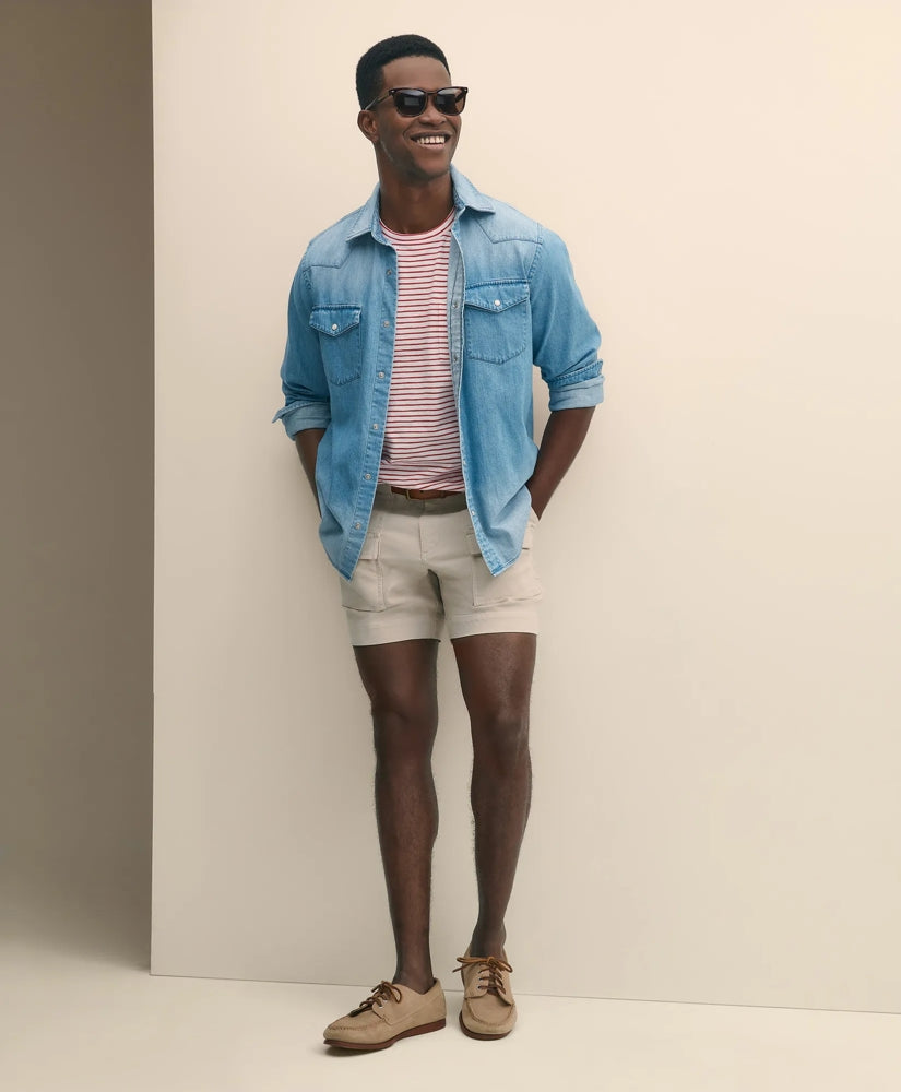 Sale 6.5" Cotton Canvas Camp Shorts | Brooks Brothers On sale