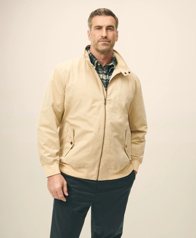 Men Big & Tall Bomber Jacket in Cotton Blend | Brooks Brothers US