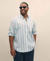 Sale Big & Tall Friday Shirt, Poplin Striped | Brooks Brothers On sale