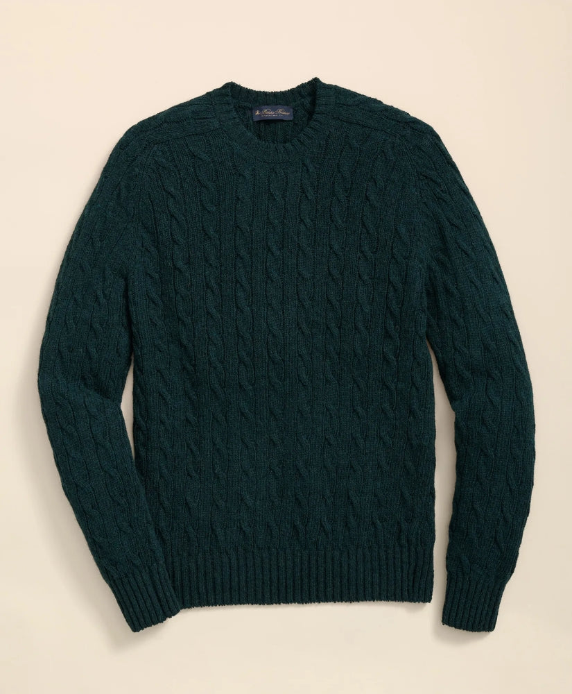Sale Cable Crewneck Sweater in Shetland Wool | Brooks Brothers On sale