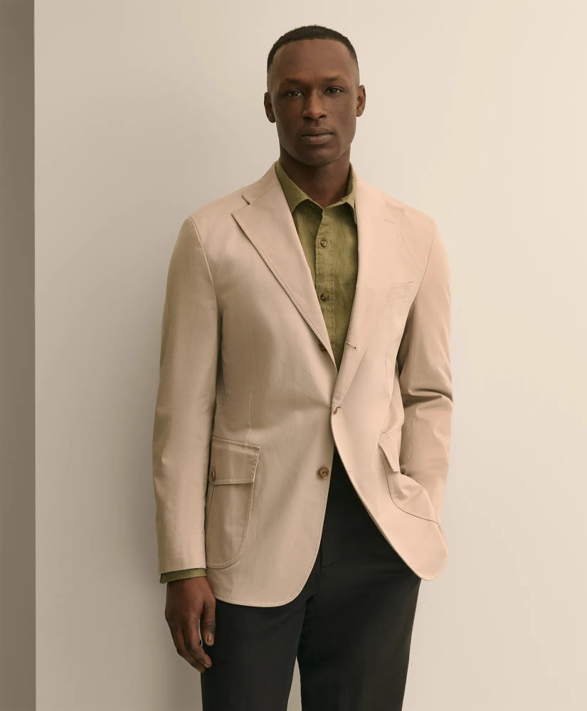 Men Classic Fit Cotton Safari Sport Coat | Brooks Brothers Outlet