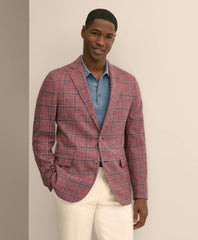 Tailored Classic Fit Wool-Cotton-Linen Hopsack Check Sport Coat | Brooks Brothers Near me