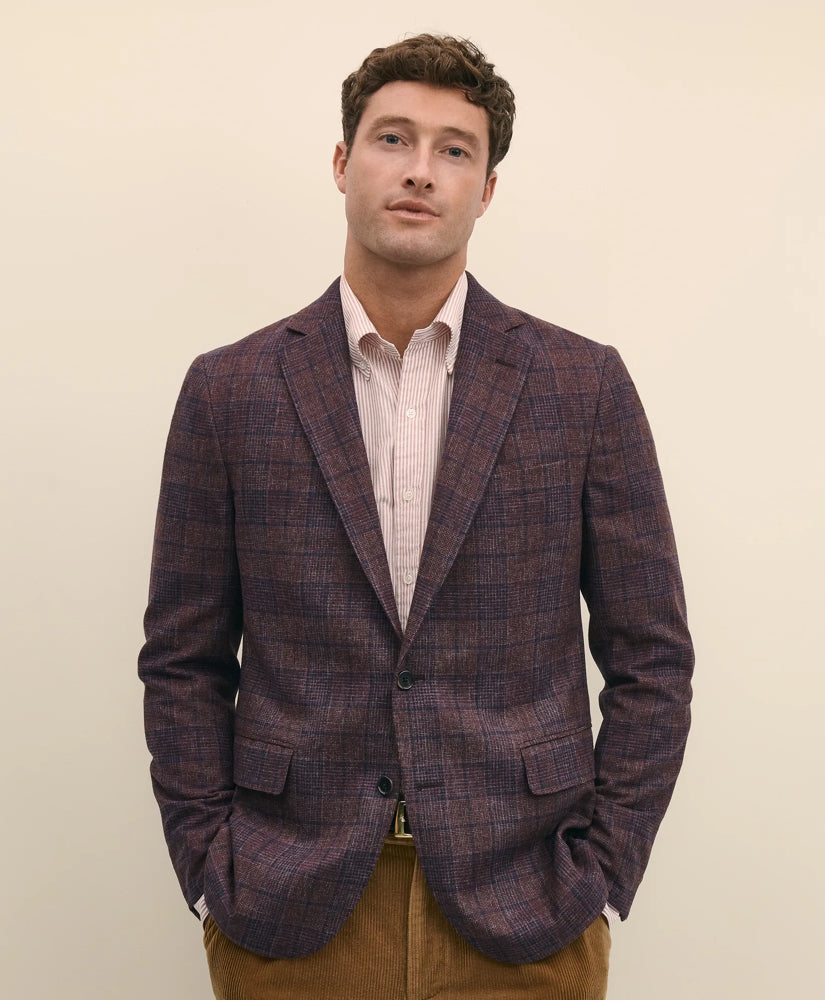Sale Classic Fit Wool Flannel Plaid Sport Coat | Brooks Brothers For sale