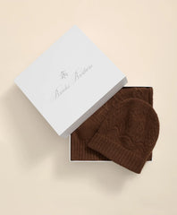Sale Cotton-Alpaca-Wool Blend Hat & Scarf Boxed Set | Brooks Brothers