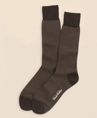 Men Cotton Bird's Eye Crew Socks | Brooks Brothers Outlet