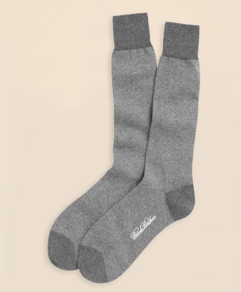 Men Cotton Bird's Eye Crew Socks | Brooks Brothers Outlet