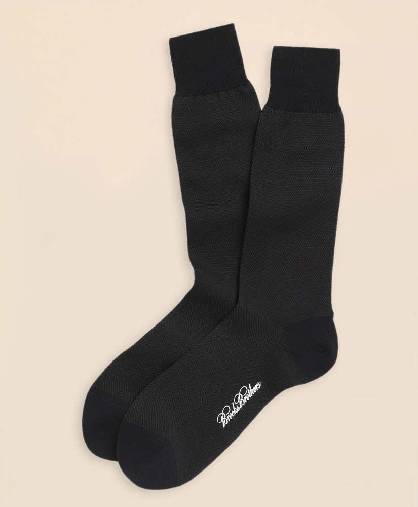 Men Cotton Bird's Eye Crew Socks | Brooks Brothers Outlet