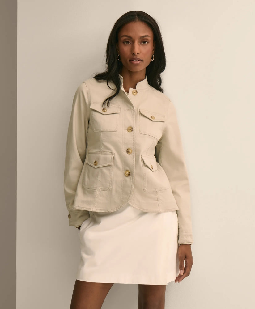 Women Cotton Blend Twill Jacket | Brooks Brothers Gift